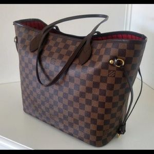 🍒 LV Never full tote MM Damier Ebene